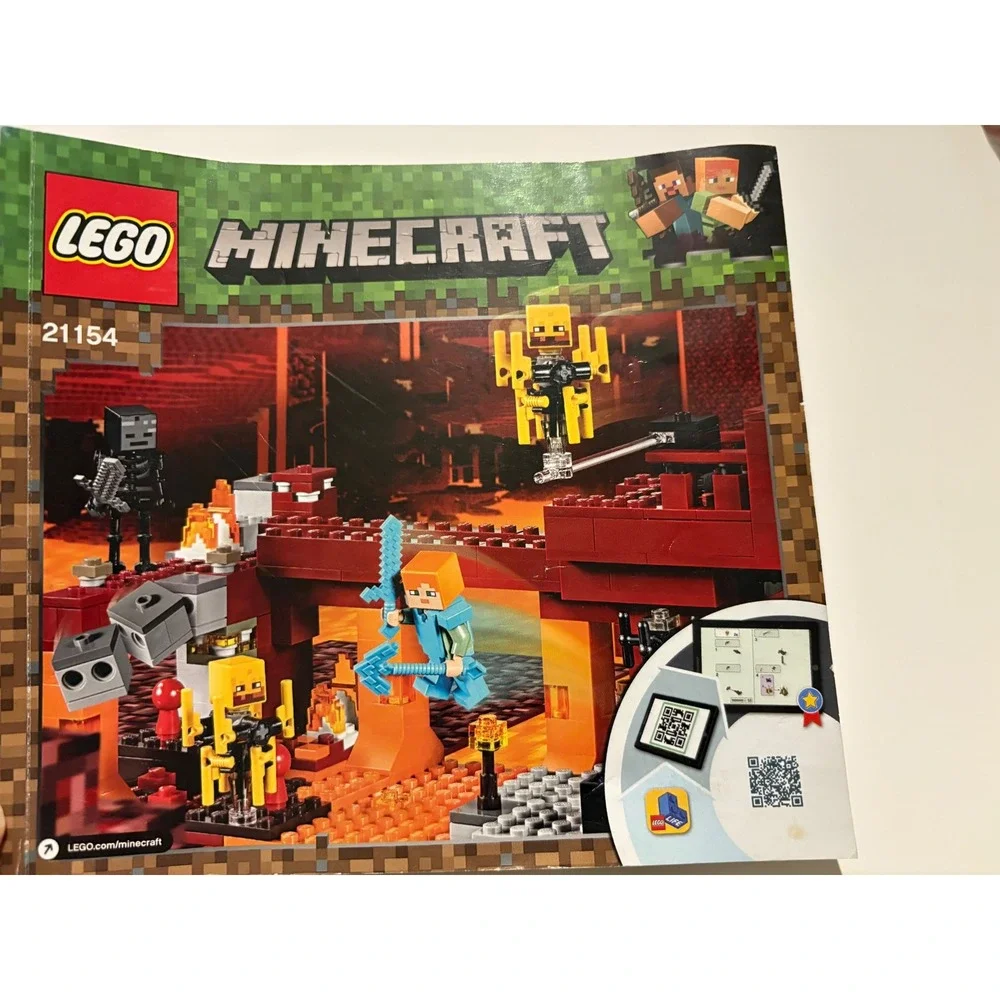 LEGO‎ Minecraft The Nether Set 21154 Instruction Booklet Manuel Only